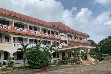 Khu hành chính Trường cao đẳng Sư  phạm Đắk Lắk