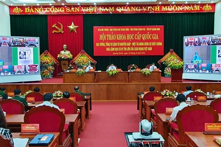  Quang cảnh Hội thảo tại điểm cầu Quảng Bình.