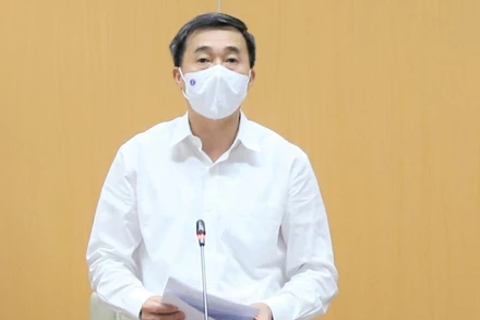 Thứ tưởng Y tế Trần Văn Thuấn chủ trì cuộc họp trực tuyến với một số tỉnh phía nam.