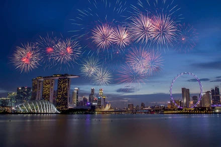 Pháo hoa chào mừng Quốc khánh ở Singapore. (Ảnh minh họa)