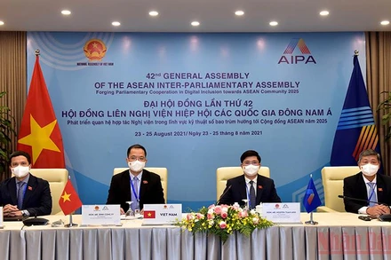 Đoàn đại biểu Quốc hội Việt Nam dự phiên họp Ủy ban Xã hội. Ảnh: Duy Linh.