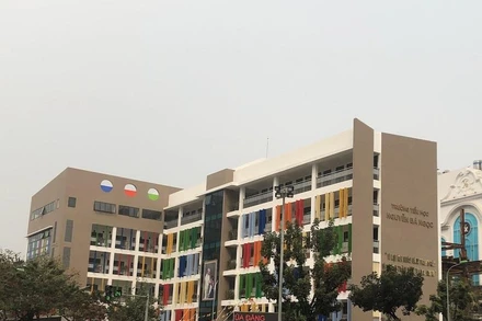 Trường tiểu học Nguyễn Bá Ngọc. Ảnh: VIỆT DŨNG