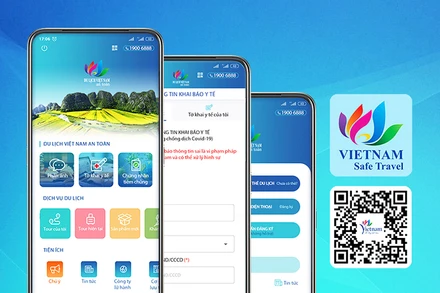 Tính năng "Tờ khai y tế" đã chính thức tích hợp trên ứng dụng Du lịch Việt Nam an toàn (Ảnh: TCDL) 