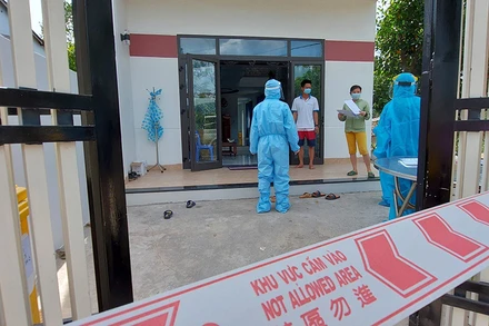 Huyện Hòa Vang, TP Đà Nẵng thực hiện thí điểm cách ly F1 tại nhà.