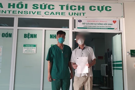 Bệnh nhân đã được trở về gia đình.