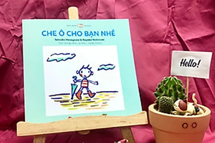 Cuốn truyện tranh "Che ô cho bạn nhé". (Ảnh: Internet)