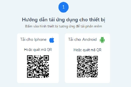 Ứng dụng Oxy 247 có thể cài đặt trên điện thoại di động.