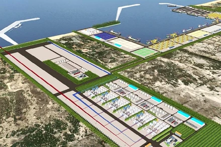 Phối cảnh Trung tâm điện khí LNG Hải Lăng. 