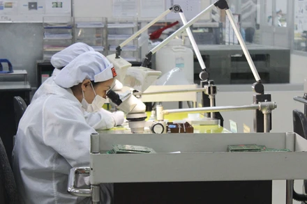 Hoạt động sản xuất tại 1 doanh nghiệp FDI ở Đồng Nai.