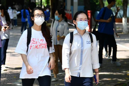 Thí sinh Kỳ thi tốt nghiệp trung học phổ thông năm 2021. Ảnh: THUỶ NGUYÊN