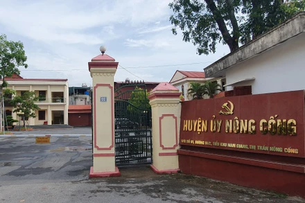 Trụ sở Huyện ủy Nông Cống, tỉnh Thanh Hoá.