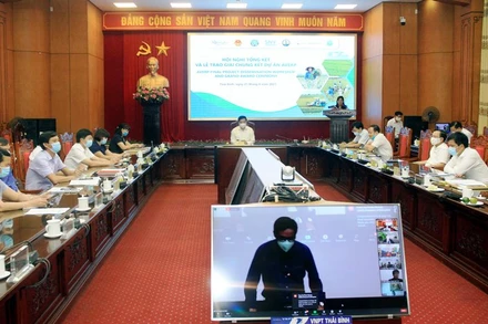 Toàn cảnh Hội nghị tổng kết Dự án và trao giải chung kết. 