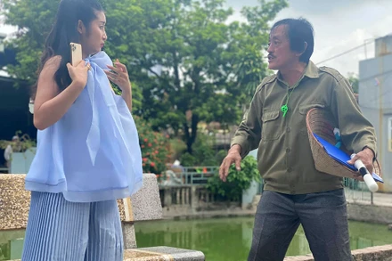 Nghệ sĩ Giang Còi trong một cảnh hài. Ảnh: FB nghệ sĩ.