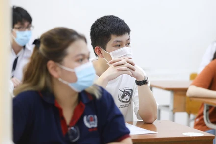 Thí sinh tại Kỳ thi tốt nghiệp trung học phổ thông 2021. Ảnh: HÀ NAM