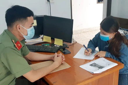 Cơ quan chức năng làm việc với bà N.T.L.