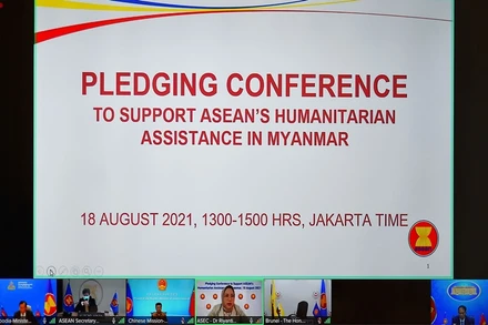 Hội nghị diễn ra theo hình thức trực tuyến. (Ảnh: Báo Thế giới và Việt Nam)