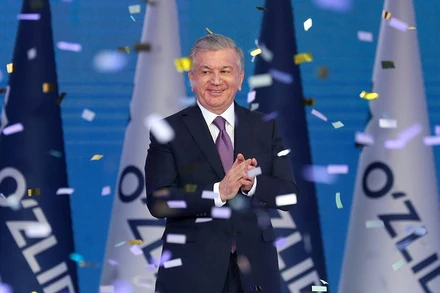 Tổng thống Uzbekistan Shavkat Mirziyoyev. (Ảnh: TASS)
