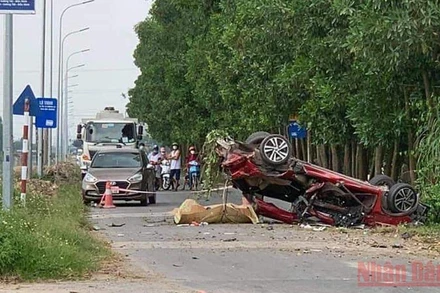 Hiện trường vụ tai nạn.