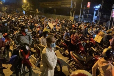 Người dân từ TP Hồ Chí Minh về các tỉnh. (Ảnh: Bộ GTVT)