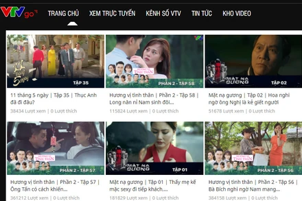 Phát hành phim truyền hình trên trang VTVgo.