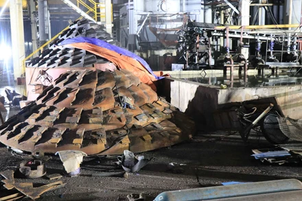 Hiện trường vụ nổ.