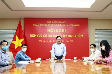 Phó Thủ tướng Phạm Bình Minh phát biểu tại Hội nghị. (Ảnh: VGP)