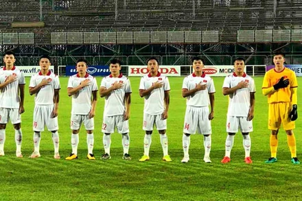 U23 Việt Nam đối đầu U23 Đài Loan (Trung Quốc) vào lúc 17 giờ ngày 27/10. (Ảnh: VFF)