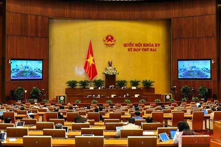 Phiên họp ngày 28/10, Kỳ họp thứ hai, Quốc hội khóa XV. (Ảnh: LINH NGUYÊN)