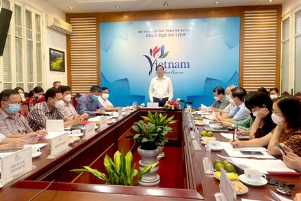 Hội nghị tại điểm cầu Hà Nội.