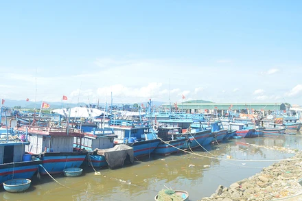 Cảng neo trú tàu, thuyền Mỹ Á, xã Phổ Quang, thị xã Đức Phổ, tỉnh Quảng Ngãi.