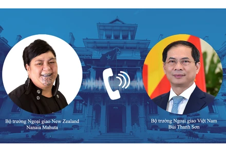 Bộ trưởng Ngoại giao Bùi Thanh Sơn và Bộ trưởng Ngoại giao New Zealand  Nanaia Mahuta đã có cuộc điện đàm ngày 8/10. 
