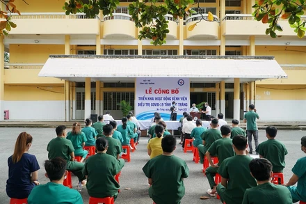 Lễ công bố triển khai hoạt động Bệnh viện điều trị bệnh Covid-19 tỉnh Sóc Trăng. 