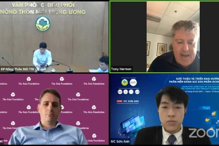 Trực tuyến giới thiệu và triển khai hướng dẫn phầm mềm đánh giá sản phẩm OCOP quốc gia.