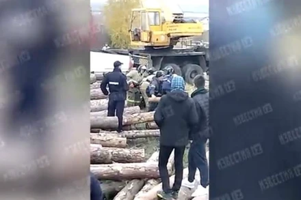 Hiện trường vụ tai nạn máy bay. (Nguồn: IZVESTIA)