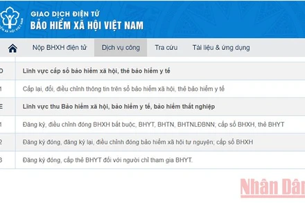 Người lao động có thể tra thông tin trên Cổng Dịch vụ công Bảo hiểm xã hội Việt Nam.