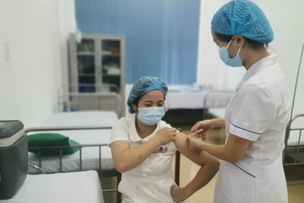 Tiến độ tiêm so với số vaccine đã tiếp nhận ở Thái Bình đạt tỷ lệ hơn 90,29%.