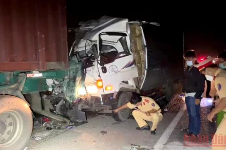 Hiện trường vụ tai nạn.