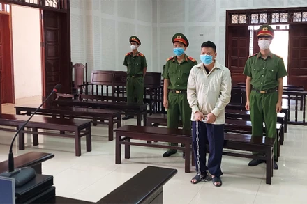 Bị cáo tại phiên tòa.