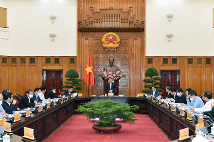 Thủ tướng Phạm Minh Chính chủ trì cuộc họp (Ảnh: NHẬT BẮC/VGP)