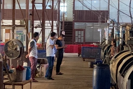 Một khu vực sản xuất công nghiệp tại Lào. 