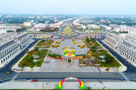 Một dự án khu đô thị ở TP Rạch Giá.