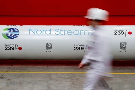 Dự án Nord Stream 2 đã hoàn tất quy trình dẫn đầy khí đốt kỹ thuật cho đường ống đầu tiên của dự án. (Ảnh: Reuters)