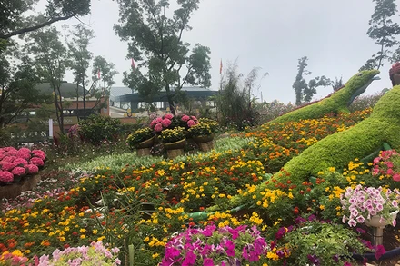 Khu du lịch Quốc gia núi Bà Đen (Tây Ninh) trong dịp khai trương.