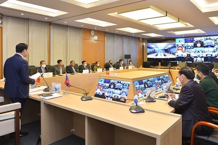 Toàn cảnh Hội thảo trực tuyến. (Nguồn: Quochoi.vn)