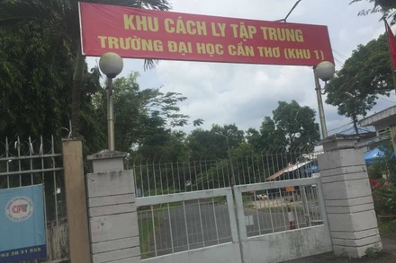 Khu cách ly tập trung Trường đại học Cần Thơ cách ly người trở về từ vùng dịch.