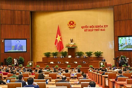 Quang cảnh phiên làm việc ngày 20/10 của Quốc hội.