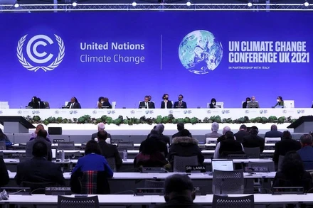 Các đại biểu tham dự COP26 tại Glasgow, Anh, ngày 31/10/2021. (Ảnh: Reuters)