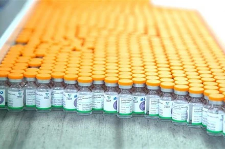 Vaccine phòng Covid-19 của hãng dược Sinopharm tại Bắc Kinh, Trung Quốc. (Ảnh: THX/TTXVN)
