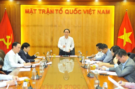 Quang cảnh buổi họp. (Ảnh: DIỆP LINH)
