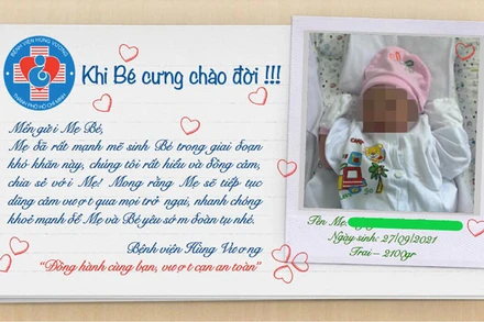 Em bé chào đời trong hạnh phúc của đội ngũ y, bác sĩ. 